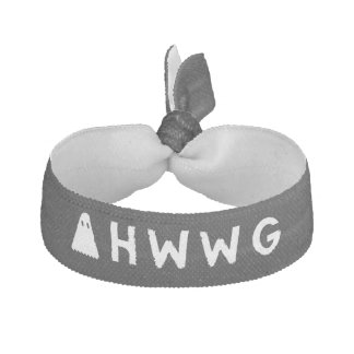 A Haunting We Will Go LLC White Logo 3 Elastic Hair Tie