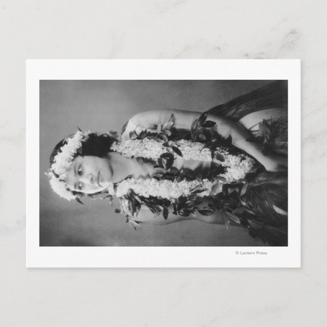 A Hawaiian Hula Dancer PhotographHawaii Postcard (Front)