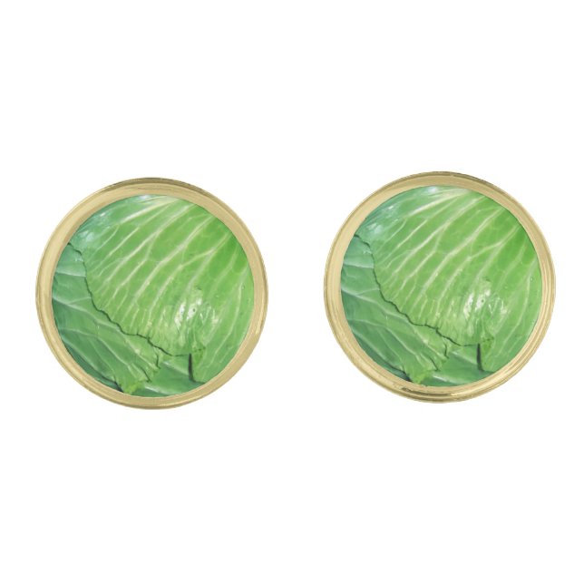 A Head of Cabbage Cufflinks (Front)