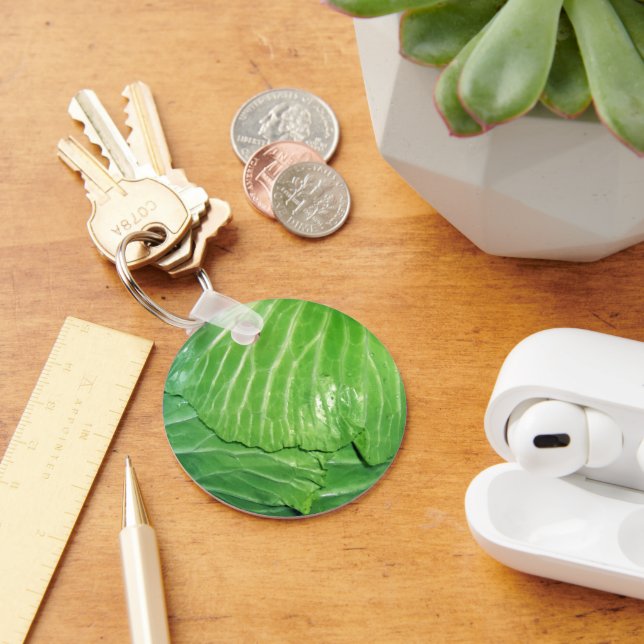 A Head of Cabbage Keychain (Desk)