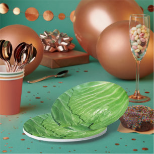 A Head of Cabbage Paper Plates