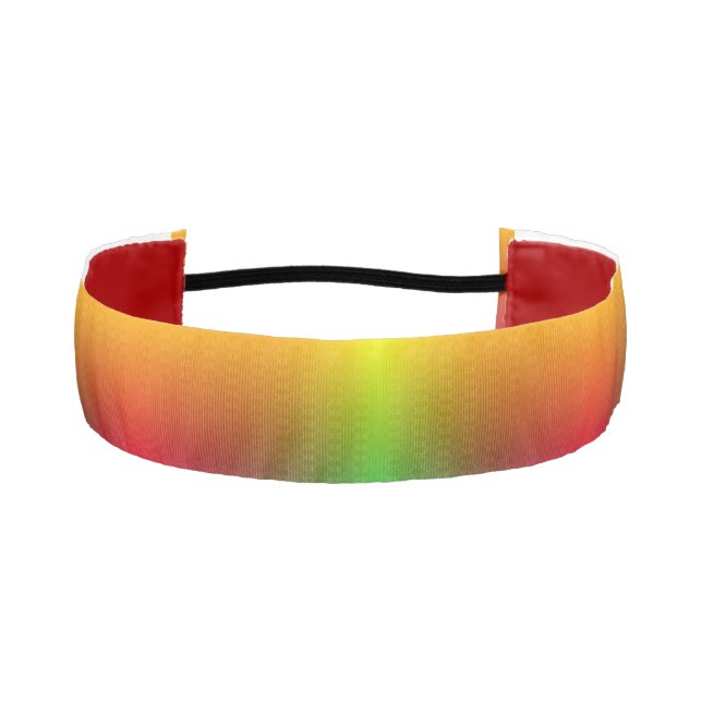 A headband with a vibrant rainbow gradient  (Front)