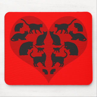 A Heart For Cats Mouse Pad