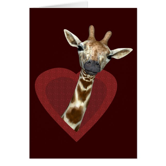 A Heart For Giraffes Cards (Front)