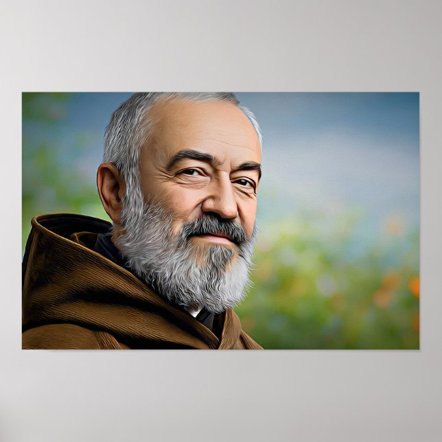 A Heart for God: Saint Padre Pio Poster (Front)