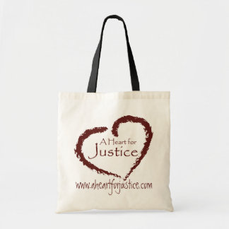 A Heart for Justice book bag