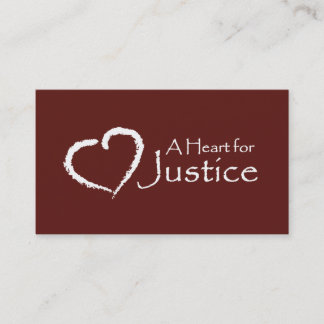 A Heart for Justice cards