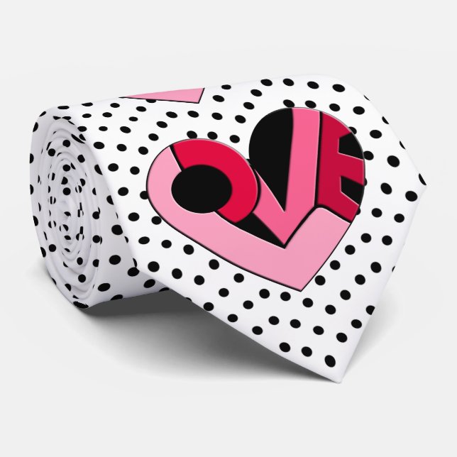 A Heart Full of Love Tie (Rolled)