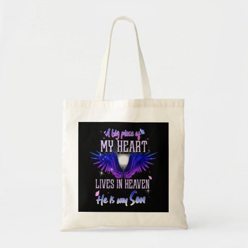 A Heart in Heaven Sons Memory Tote Bag