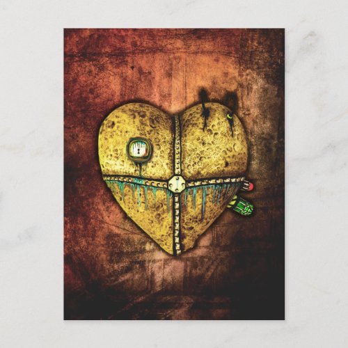 A Heart Less Broken Gothic Art Postcard