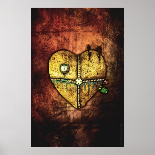 A Heart Less Broken Gothic Art Poster