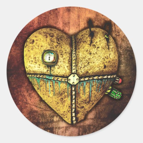 A Heart Less Broken Gothic Art Stickers