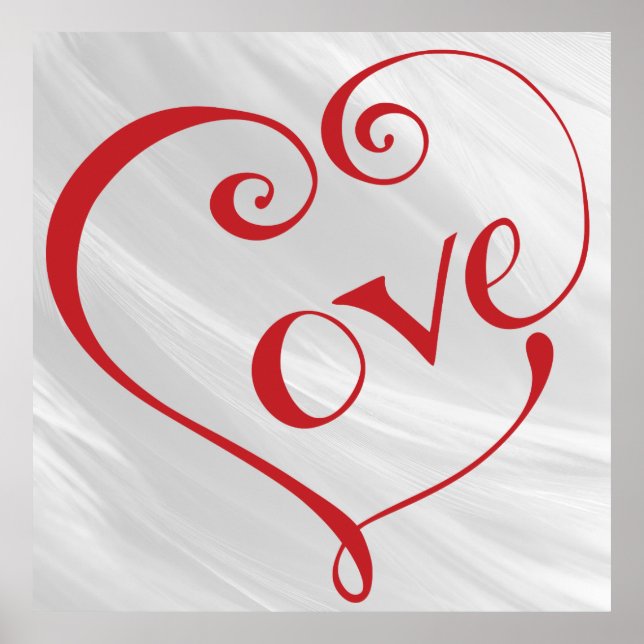 A Heart made of Love in Red Poster (Front)