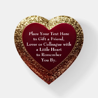 A Heart of Gold - Fancy "Personalized" Paperweight