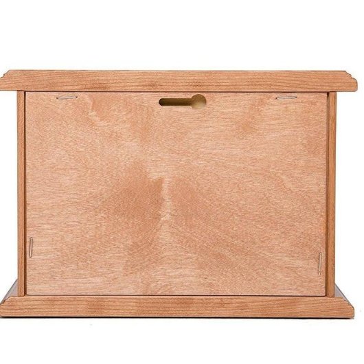 A Heart of Gold Pet Name Cherry Wood Cremation Urn (Back)
