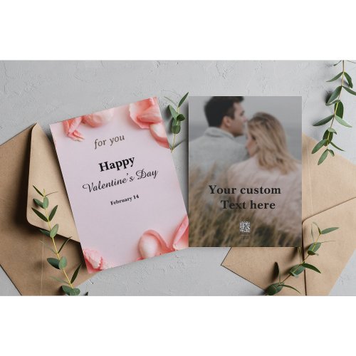 A Heartfelt Message  Personalized Valentine Card 