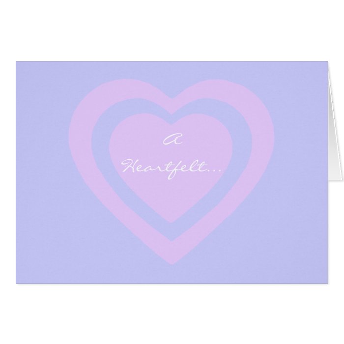 A Heartfelt Thank You Greeting Card