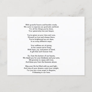 A Heartfelt Thank You Postcard