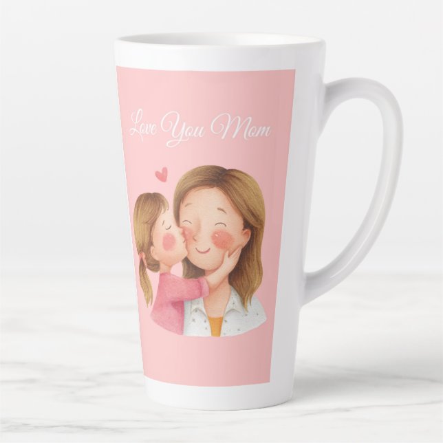 A Heartfelt Tribute for the Best Mom Ever Latte Mug (Right)