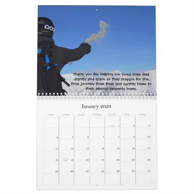 A Heartfelt Tribute to Those Who Care For Others Calendar (Jan 2026)