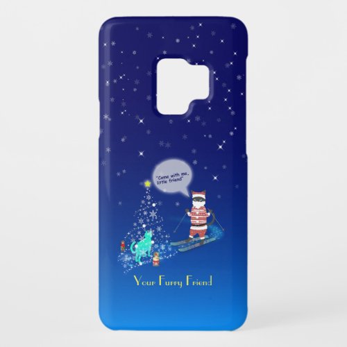 A Heartwarming Night with Santa and a Furry Friend Case_Mate Samsung Galaxy S9 Case