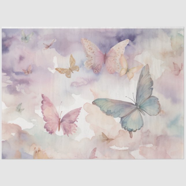 A Heavenly Butterfly Series Design 5 Tissue Paper (Front)