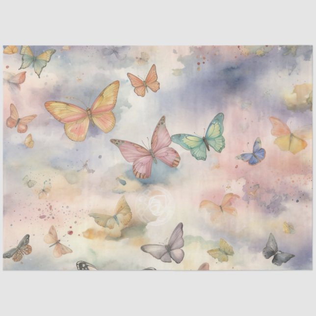 A Heavenly Butterfly Series Design 7 Tissue Paper (Front)