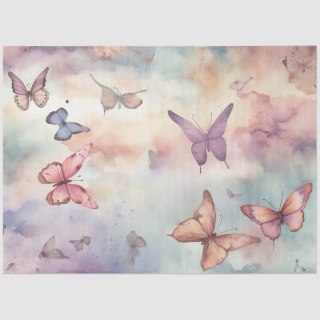 A Heavenly Butterfly Series Design 8 Tissue Paper (Front)