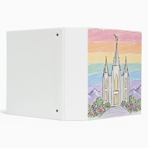 A Heavenly Place of Peace | Beautiful LDS Temple U 3 Ring Binder