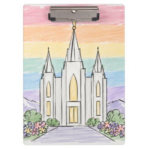 A Heavenly Place of Peace | Beautiful LDS Temple U Clipboard