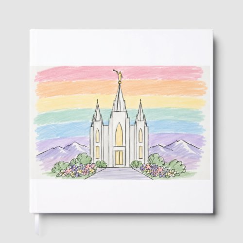 A Heavenly Place of Peace | Beautiful LDS Temple U Foil Guest Book