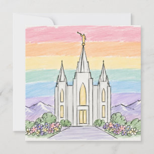 A Heavenly Place of Peace Beautiful LDS Temple U Invitation
