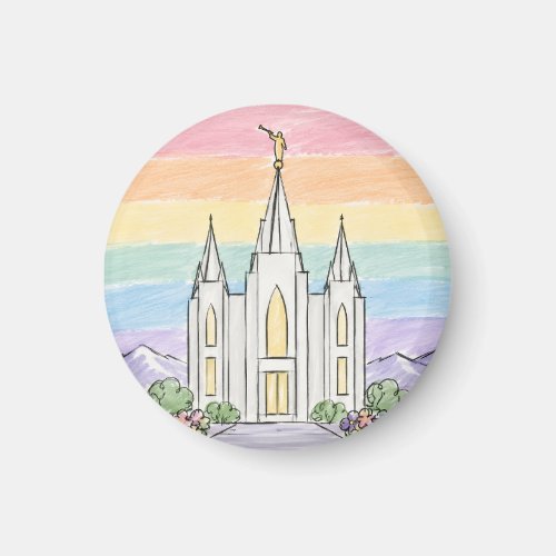 A Heavenly Place of Peace | Beautiful LDS Temple U Magnet