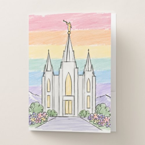 A Heavenly Place of Peace | Beautiful LDS Temple U Pocket Folder