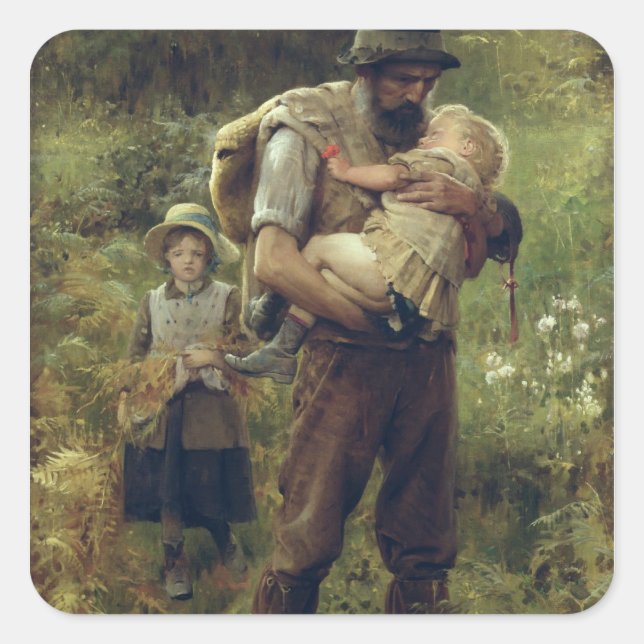 A Heavy Burden Square Sticker (Front)