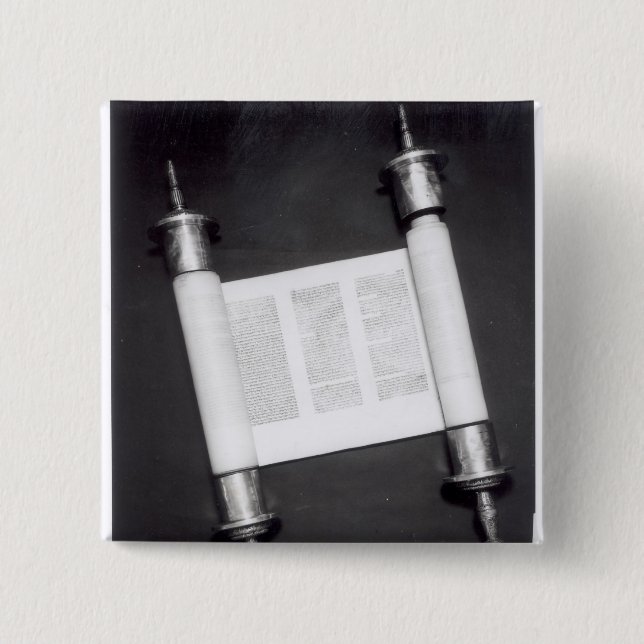 A Hebrew Scroll Button (Front)