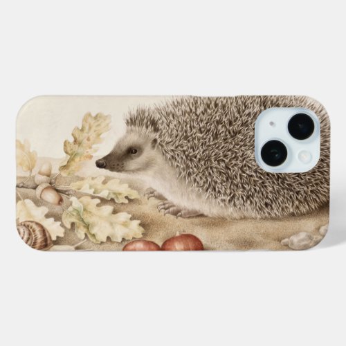 A Hedgehog in a Landscape by Giovanna Garzoni iPhone 15 Case