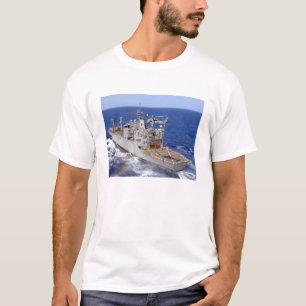 A helicopter clears the flight deck T-Shirt