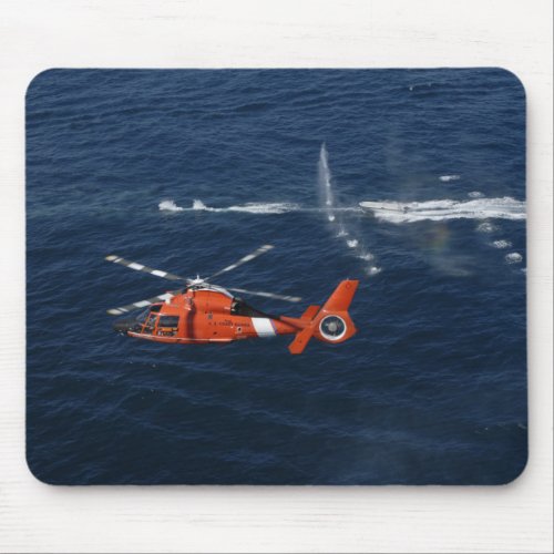 A helicopter crew trains mouse pad