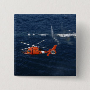 A helicopter crew trains pinback button