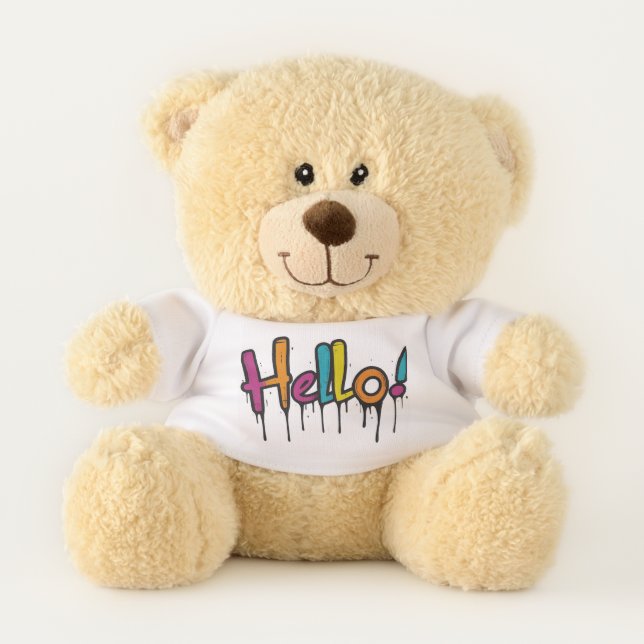 A Hello1 Friendly Creation Teddy Bear (Front)