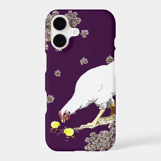 A hen and chicks iphone case (Back)