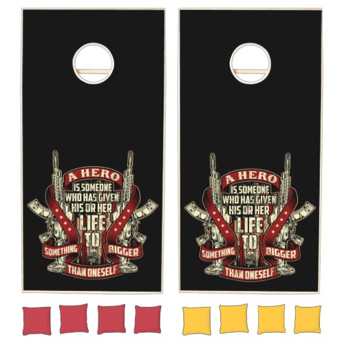 A Hero Cornhole Set