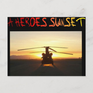 A Heroes Sunset Postcard