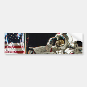 A Hero's Salute From Apollo 17 Bumper Sticker