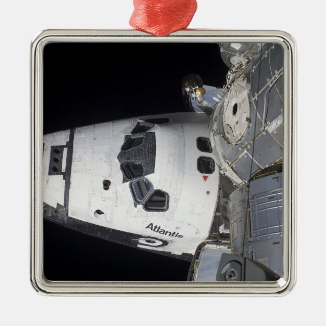 A high-angle view of the crew cabin metal ornament (Front)