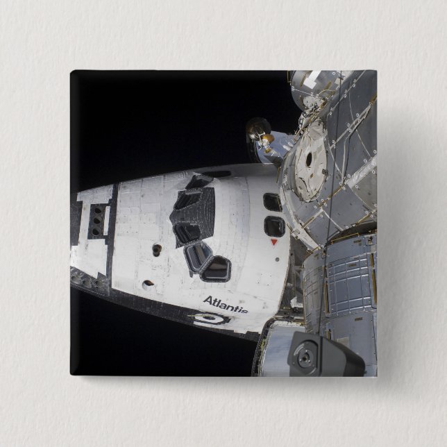 A high-angle view of the crew cabin pinback button (Front)