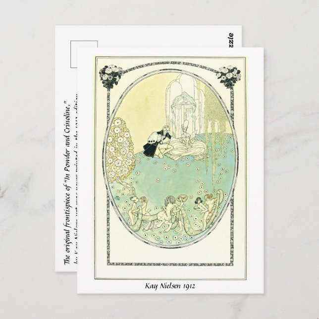 A Highborn couple and playful fauns dancing Postcard (Front/Back)