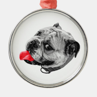 A Hint of Color, Held Close Metal Ornament