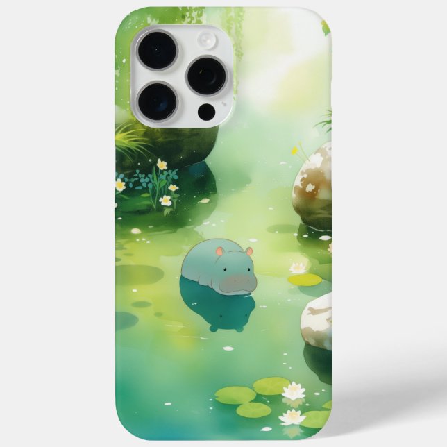 A Hippo Oasis of Calm Case-Mate iPhone Case (Back)